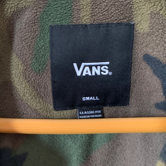 Vans Men's Fleece Camo Green and Brown - Picture 2 of 2